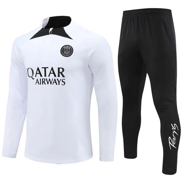 2023 2024 Football Tracksuit Men Kids Soccer sets 23 24 Saisir d'entraînement de football à moitié tiré survivant