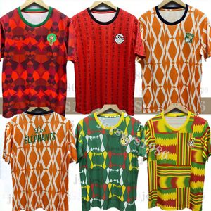 2023 2024 Ghana Maroc Soccer Jerseys Cup Sénégal Mane Hakimi Saisiss 23 24 Cameroun Maillot de Foot Ziyech National Kouyate Sarr Team Serbia Egypte Football Shirt 88 88