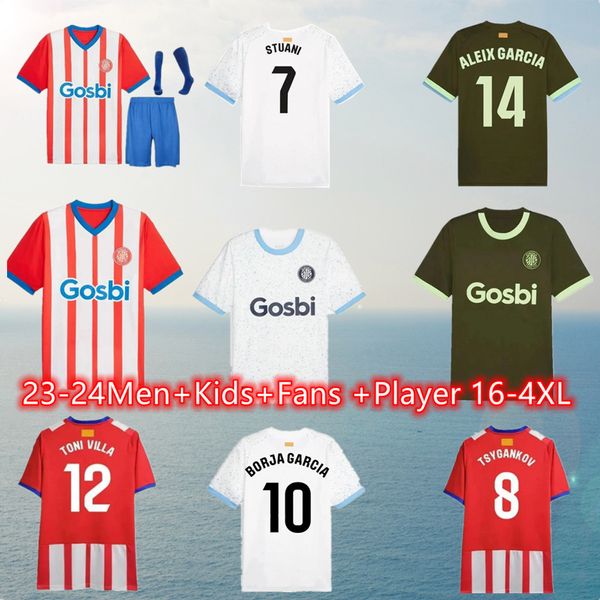 2023 2024 Girona FC Soccer Jerseys STUANI 23 24 25 CASTELLANOS VALERY TONI BORJA GARCIA VILLA ALEIX GARCIA Chemises de football TSYGANKOV Camiseta de Futbol XXL