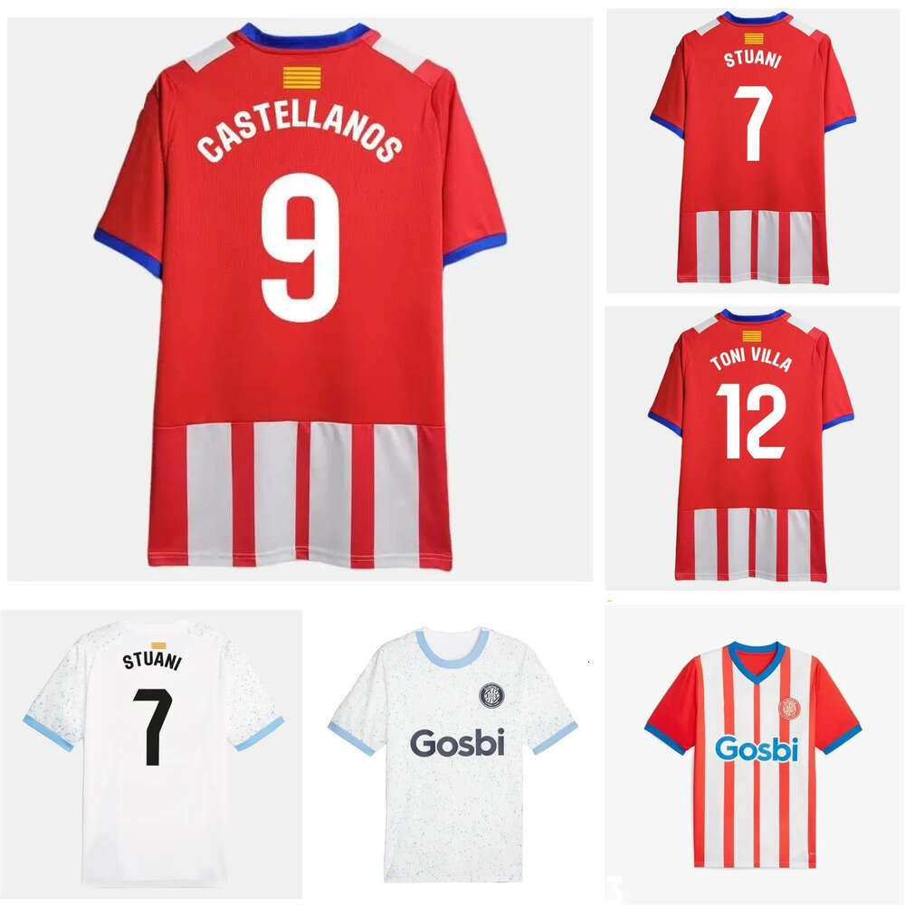 2023 2024 Girona FC Futbol Formaları Stuani 23 24 Evde Castellanos Valery Toni Borja Garcia Villa Aleix Garcia Futbol Gömlekleri Tsygankov Camiseta de Futbol