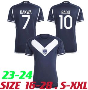 2023 2024 GirONdiNs de BoRDeaUx Maillot BADJI voetbalshirts Foot Kids Kit Fc voetbalshirts Thuistraining 23 24 Home Fan Player-versie BAKWA BADJI JOSH MAJA MWANGA