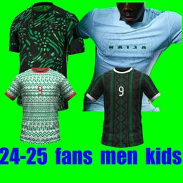Nigeria 2024 2025 Voetbalshirts 24 25 Voetbalshirts OSIMHEN SIMON LOOKMAN IHEANACHO CHUKWUEZE MOFFI OKOCHA KANU Nigeriaanse Mannen Uniformen Kits