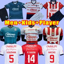 2023 2024 Guadalajara Soccer Jerseys Chivas regal ALVARADO I.BRIZUELA C.CALDERON A.ZALDIVAR A.VEGA maison troisième 3ème 23 24 football hommes enfants chemise fans version joueur