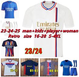 2023 2024 Maillot Foot Soccer Jerseys Retro Lyonnais CAQUERET TOLISSO JEFFINHO OL AOUAR TAGLIAFICO TOKO EKAMBI TOLISSO 23 24 Fans Player Football ShirtsTRAORE SARR