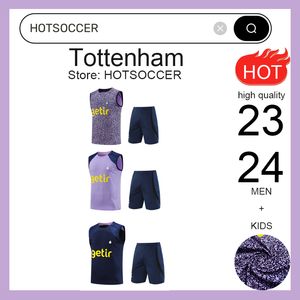 2023 2024 Spurs Hot Spurs Sportswear Football Set 23/24 Tottenham Long à manches à manches à manches sportives Kane Top de football Chandal Futbol adulte