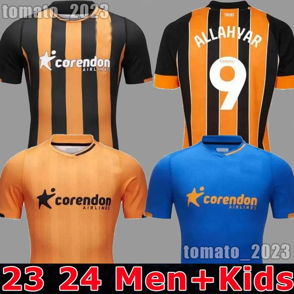 2023 2024 Hull City Soccer Jerseys 23/24 Les Tigres Amber WILKS HONEYMAN M.SMITH BERNARD EAVES SCOTT RAXTER GREAVES LEWIS-POTTER EMMANUEL Troisième maillot de football