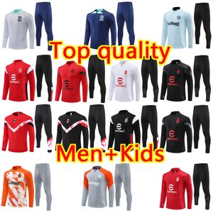 2023 2024 Iinter milanS aAC mIlans voetbal Trainingspak trainingspak IBRAHIMOVIC LAUTARO Voetbal trainingspakken jas survetement heren en kinderkit Sportkleding chandal