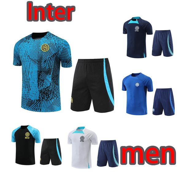 2023 2024 Inter Sportswear Chandal Football Maillots d'entraînement de Milan 22 23 24 Milan Camisetta De Foot Survêtement à manches courtes Sportswear Sportswear Sweat T-shirt