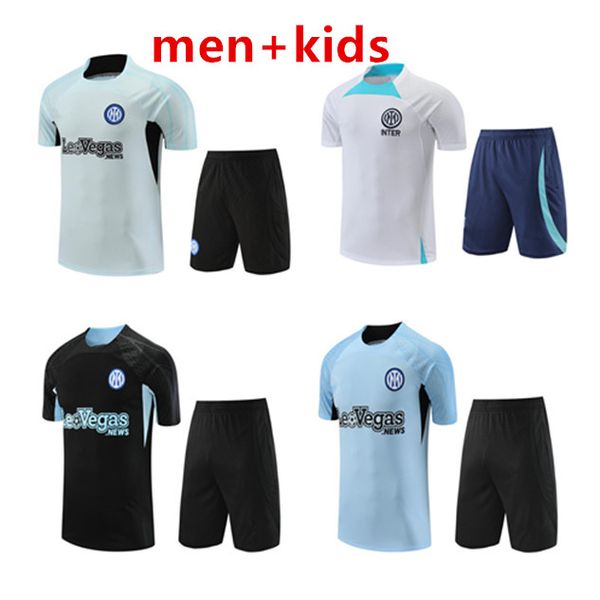 2024 2025 Inters Milans Men and Kids Football entrenamiento de fútbol traje de fútbol Jerseys Polos Short Shorts Kit 24 25 Mens Polo Jersey Sets Jogging Track Supsuits