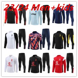 2023 2024 Italie Lautaro Soccer Jerseys Tracksuit Men Kids Juve Football Training Costume 23 24 MILANO JOGGING MAN LONCE MAN MEL