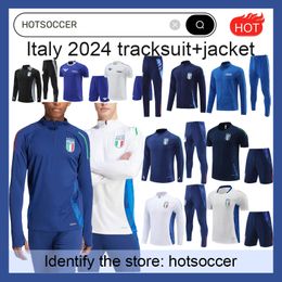 2024-2025 Italie Tracksuit Tuta Maglia Jersey 24 25 Italia Italie Football Training Suit survivant Camiseta Soccer Chandal Kit Football Men Kids Uomo Calcio