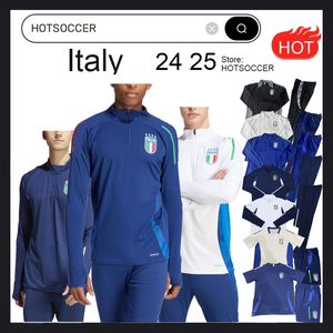 2024-2025 Italia de pista Tuta TUTA MAGLIA Jersey 24 25 Italia Italie Football Traje de entrenamiento Survetement Camiseta Soccer Chandal Kit Fútbol Men Kids Uomo Calcio