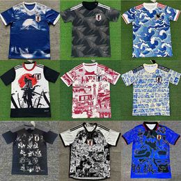 2023 2024 Japon Soccer Jerseys Chemise de dessin animé Isagi Atom Minamino Asano Doan Kubo Ito Dragon Jersey Japonais Uniforme spécial Football Top Chemises de bonne qualité