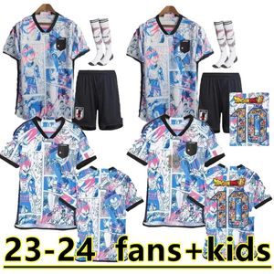 2023 2024 Japan Special Fan Player Soccer Jerseys 24 Cartoon Isagi Atom Tsubasa Minamino Asano Doan Kubo Ito volwassen mannenkit Set Japans voetbalhirt uniform 888