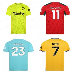 2023 2024 Jersey Men Kids Soccer Jerseys Home Football Jersey Nunes 27 Neves 8 Kilman 23 Neto 7 Cunha 12 Podence 10 Kalajdzic