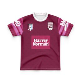 Maillot de Rugby pour enfants, t-shirt des Maroons du Queensland, pour garçons et filles, à domicile, en plein air, 2023, 2024
