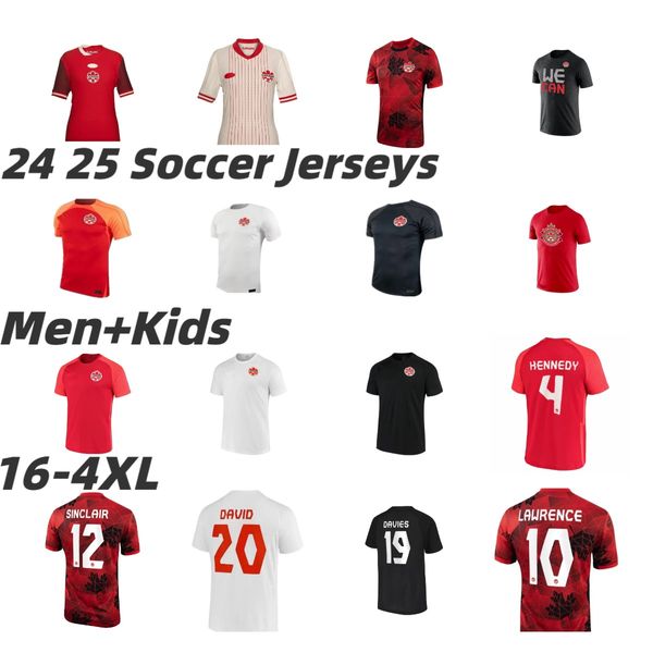 23 24 Malte Canada Soccer Jersey équipe nationale DAVIES J.DAVID 2023 2024 UGBO LARIN CAVALLINI MILLAR EUSTAQUIO 2024 maillot de football à domicile uniforme maillots de futbol