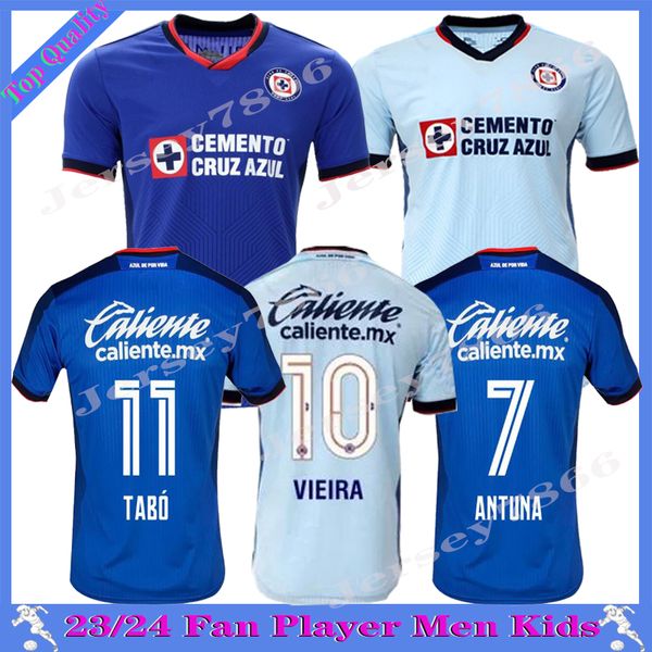 2023 2024 Liga MX Cruz Azul ANTUNA camisetas de fútbol 23 24 CDSyC VIEIRA LIRA RODRIGUEZ Local visitante tercera camisetas de fútbol LIGA MX camisetas de futbol Kit Jersey