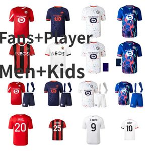 2023 2024 LOSC LILLE NICE FC voetbalshirts Cabella J David Fonte Bamba Ounas voetbal Shirts Olympique M.Bayo Ramsey volwassen mannen Kit Dante Kamara Maillot de