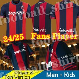 2024 2025 Bologne Mens Soccer Jerseys Posch Orsolini Dominguez Zirkzee Ferguson de Silvestri Beukema Barrow Home Away 3rd Football Shirt