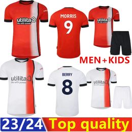 2023 2024 Luton Town Soccer Jerseys Kit para niños en casa Tercer tercer entrenamiento 23 24 Camisa de fútbol Versión de fanático de la camisa Maillot Foot Morris 1501