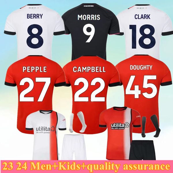 2023 2024 Luton Town Soccer Jerseys Kit Morris Woodrow 23 24 Burke Hartson Curtis Lansbury Donaghy Berry Mick Home Away Third Jersey Football Shirts sets Uniform Kids