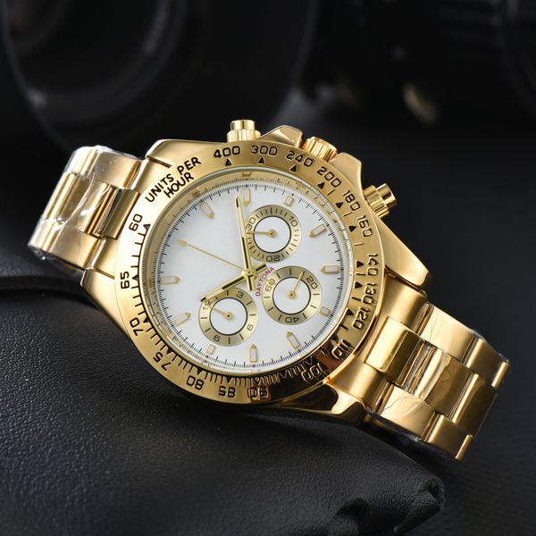 2023 2024 Luxury Men Watch Designer Mens Watchs Quartz Watchs Imperproofing Impassed Acier en acier inoxydable Sapphire Verre-bracelet Wrists Wrists Men's Quartz Wistr montre Rol-E01