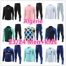 2023 2024 maillot algerie voetbal trainingspak Heren en kinderen om Marseille 23 24 algerije voetbal trainingspak ALGERIJE trainingspak Survetement Foot