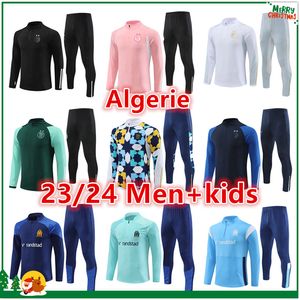 2023 2024 maillot algérie football survêtement hommes et enfants om Marseille 23 24 algérie football survêtement Algérie entraînement costume kit survetement pied chandal futbol