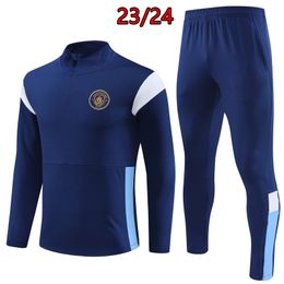 2023 2024 Man City Soccer Tracksuit Hommes et enfants 23 24 Football Tracks Costume Training Costume Jogging Chandal Futbol survivre 381