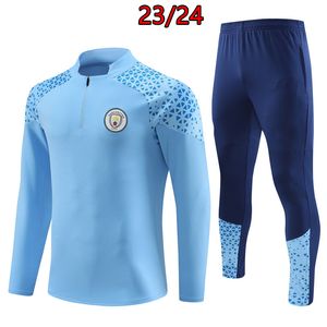 2023 2024 Man City Soccer Tracksuit Hommes et enfants 23 24 Football Tracks Costume Training Costume Jogging Chandal Futbol survivre 631