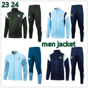 2023 2024 Mans Steden Voetbaljas Trainingspak 23 24 Lange Rits Lange Mouwen Voetbal Trainingspak Joggingsets Heren En Kinderjas Chandal Futbol Survetement