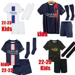 2023 2024 MBAPPE # 7 HAKIMI camisetas de fútbol SERGIO RAMOS KIMPEMBE VERRATTI WIJNALDUM MARQUINHOS niños Maillots de camiseta de fútbol