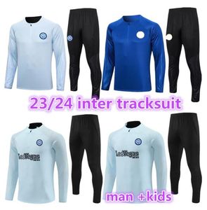 2023 2024 MilanS Survêtement de football Kit 23 24 Inter LAUTARO Hommes et enfants Milan Football Survêtement Chandal Futbol Survetement Foot Tuta Jacket