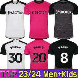 2023 2024 MITROVIC maillots de football PALHINHA SOLOMON WILSON à domicile 3ème ADARABIOYO REED MBABU ROBINSON ANDREAS REID CAIRNEY blanc enfants S-2XL