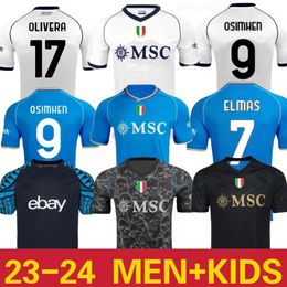 2023 2024 Napoli Soccer Jersey Naples Football Shirt 23 24 Zielinski Koulibaly Mertens Maglietta INSIGNE MAN UNIFORM OSIMHEN FOOTBOY