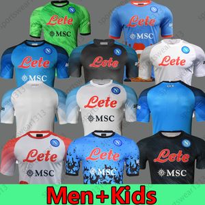2023 2024 Napoli voetbalshirts Maglietta Osimhen Insigne 23 24 Napels Politano di Lorenzo Maglia Mertens Verdi Milik Men / Kids Kit voetbal shirts