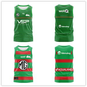 2023 2024 New Australia South Sydney Rabbitohs Home Away Rugby Mouwess Shirt Men Sport Training Vest Sportwear Outdoor Sweatshirts T-shirts