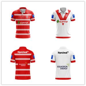 2023 2024 Nieuwe Australië St. George Illawarra Dragons Rugby Poloshirt Thuis Weg Heren Training Shirts Maat S-5XL