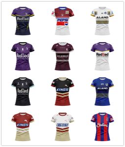 2023 2024 Nuevos Dolphins Sea Eagles Parramatta Eels Knights Melbourne Storm Warriors Camisetas de rugby Ropa deportiva para mujeres Sudaderas al aire libre Camisetas