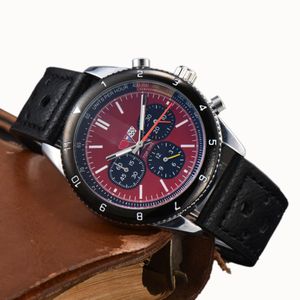 2023 2024 New Mens Watch Quartz Luxury Navitimer Breitlin Navitimer Watch B01 Dial Brand Chronograph Belt Steel Strap High Quality Wrist Wistarch Men's Watches BR-03