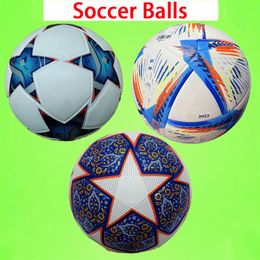 2023 2024 Nuevo Qatar Tamaño 5 Balones de fútbol 21 22 23 24 SoccerBall de alto grado Bonito partido Balones de fútbol Barco de fútbol Las pelotas sin aire248a