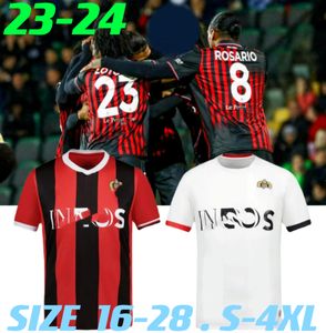 2023 2024 Maillots de football OGC Nice monaco AS à domicile S.DIOP 10 T.MOFFI BARD LOTOMBA 22 23 24 CHEMISES DE FOOTBALL EN JERSEY TOP HOMME BEN YEDOER 10 GOLOVIN FOFANA DIATTA Taille S-4XL