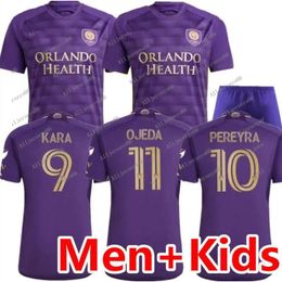 2023 2024 Orlando City Soccer Jerseys 23 24 Kara Pereyra Ojeda F.torres Camiseta de fútbol Uniformes Fans Jugador Versión Hombres Niños Jersey Kitalljerseys66