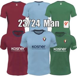 2023 2024 OSASUNA camiseta de fútbol local DAVID GARCiA CHIMY CAMISETA EQUIPACIoN ADULTO 23 24 TORRES SANCHEZ hogar lejos 3ª camiseta de fútbol hombres niños kit uniforme de fútbol