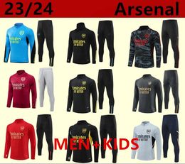 2023 2024 PEPE SAKA Roze arsen trainingspak Voetbalshirts 23 24 Gunners trainingspak ODEGAARD THOMAS TIERNEY SMITH ROWE Transport Heren Sportkledingset voor kinderen 666