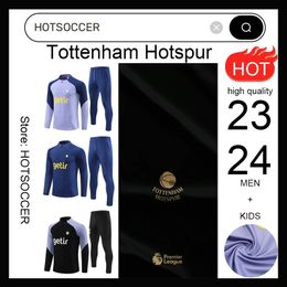 2023-2024 POPULAIRE TOTTENHAM Football Sportswear Set Training Shirt 23 24 Tottenham lange mouw Kane Sportswear voetbaljack Chandal Futbol volwassen en kinderen