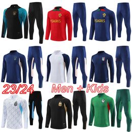 2023 2024 Portugal Duitsland Heren Voetbal Trainingspak 23 24 Mexico Italië Kids Kit ArgeNtina Volwassen Voetbal Trainingspak Kind Jogging Trainingspakken Sportkleding