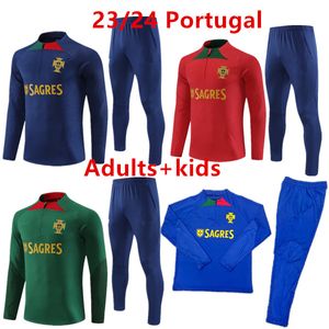 2023-2024 Portugal survêtement JOAO FELIX maillots de football survêtement RUBEN NEVES BRUNO RONALDO FERNANDES Portugieser 23/24 Portugais SURVÊTEMENT Hommes kit costumes