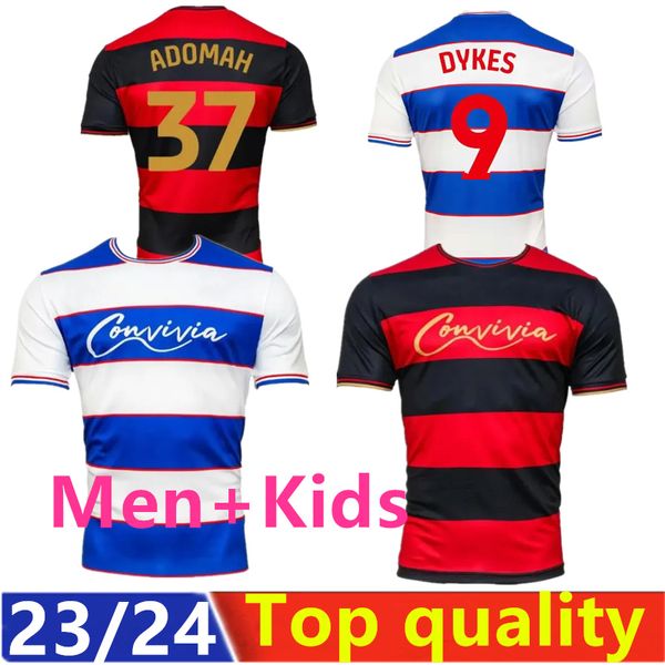 2023 2024 Queens Park 2023 Rangers 23/24 Jerseys de fútbol Men Sets Kit Kit QPR Bobby Zamora QPR Camisetas de fútbol L.Dykes T.Roberts C.Willock 1501